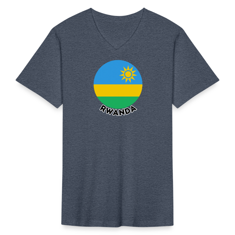 Men's Rwanda V-Neck T-Shirt - heather navy