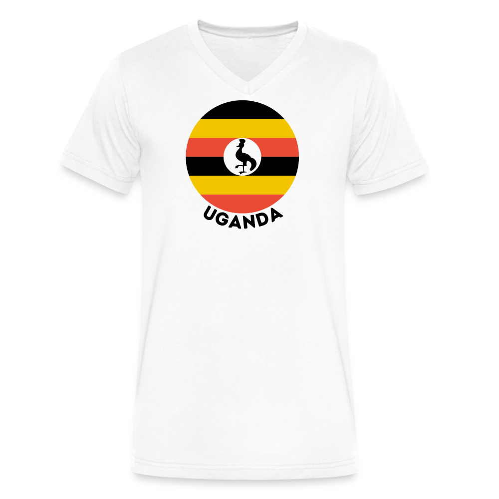 Men's Uganda V-Neck T-Shirt - white