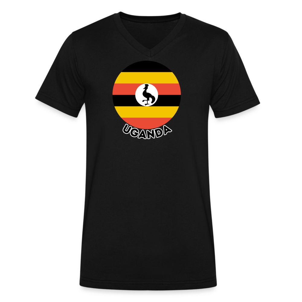 Men's Uganda V-Neck T-Shirt - black