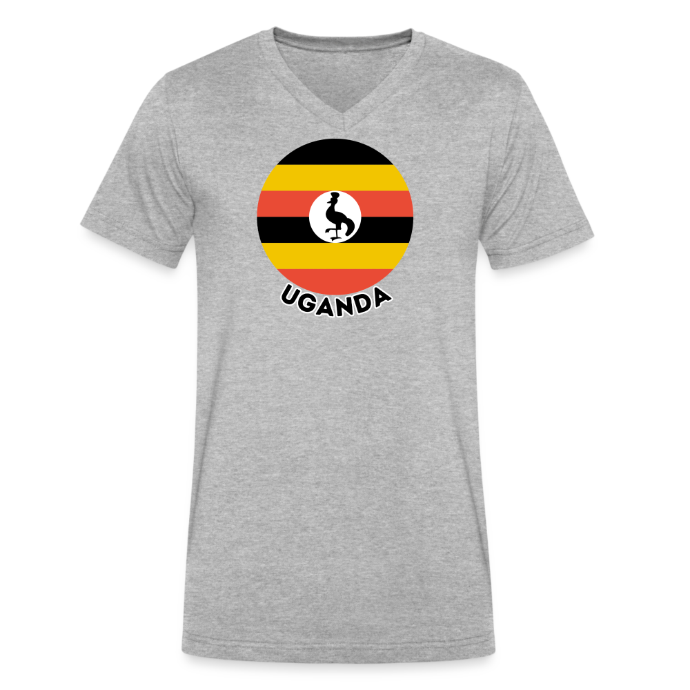 Men's Uganda V-Neck T-Shirt - heather gray