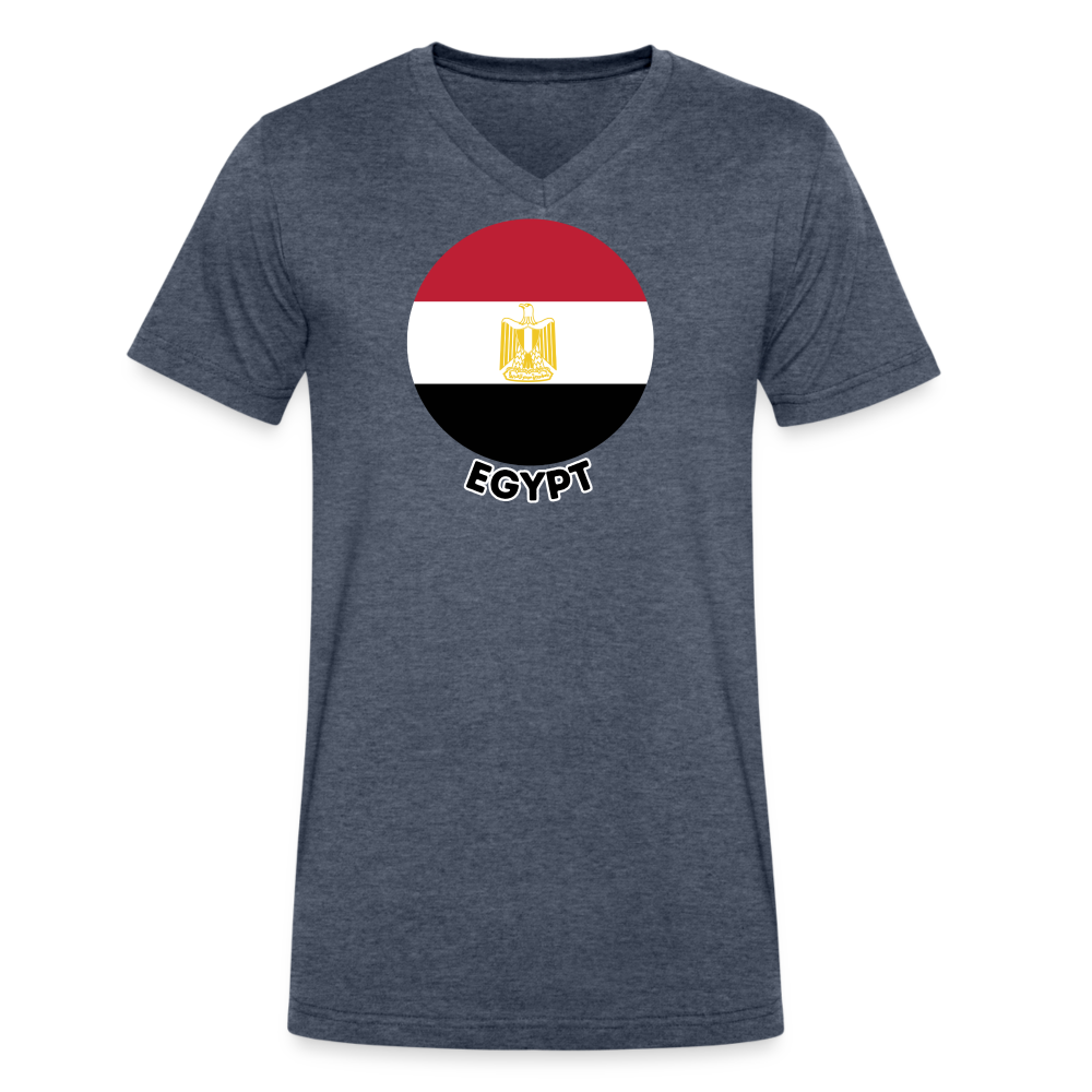 Men's Egypt V-Neck T-Shirt - heather navy