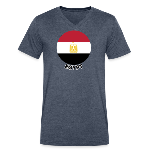 Men's Egypt V-Neck T-Shirt - heather navy