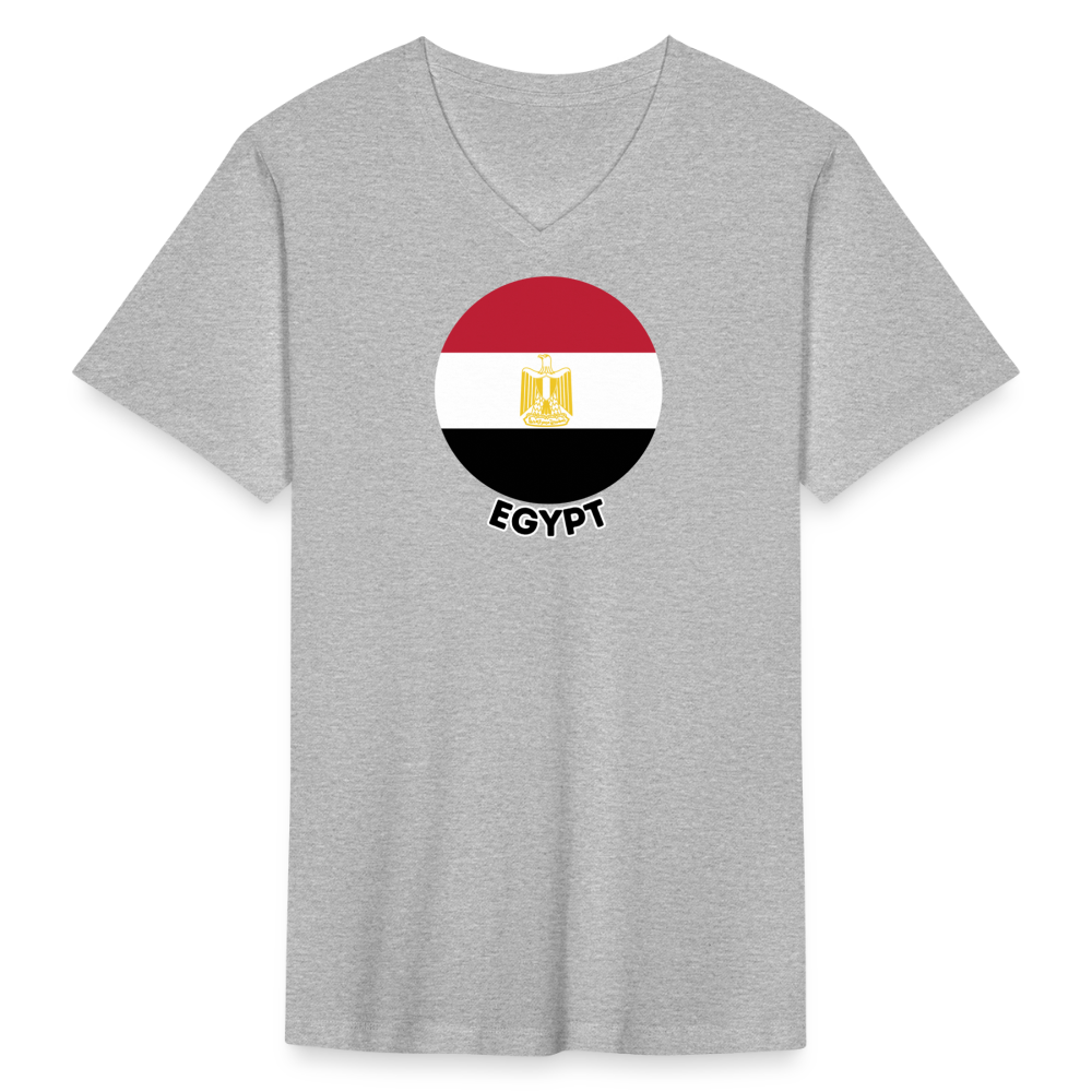 Men's Egypt V-Neck T-Shirt - heather gray