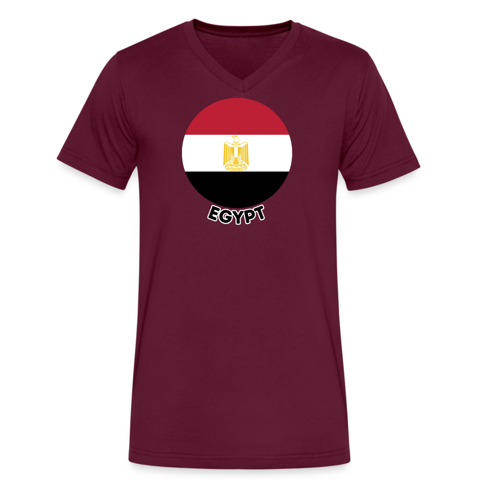 Men's Egypt V-Neck T-Shirt - maroon