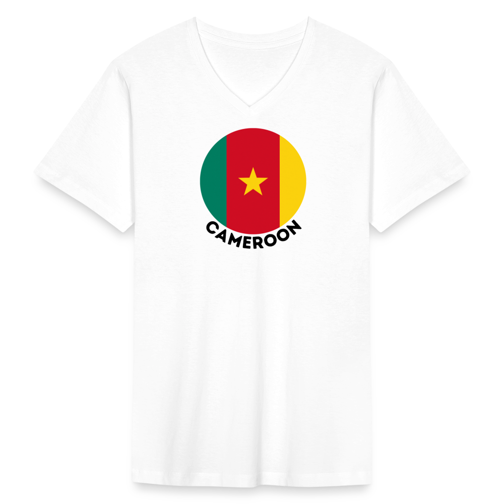 Men's Cameroon V-Neck T-Shirt - white