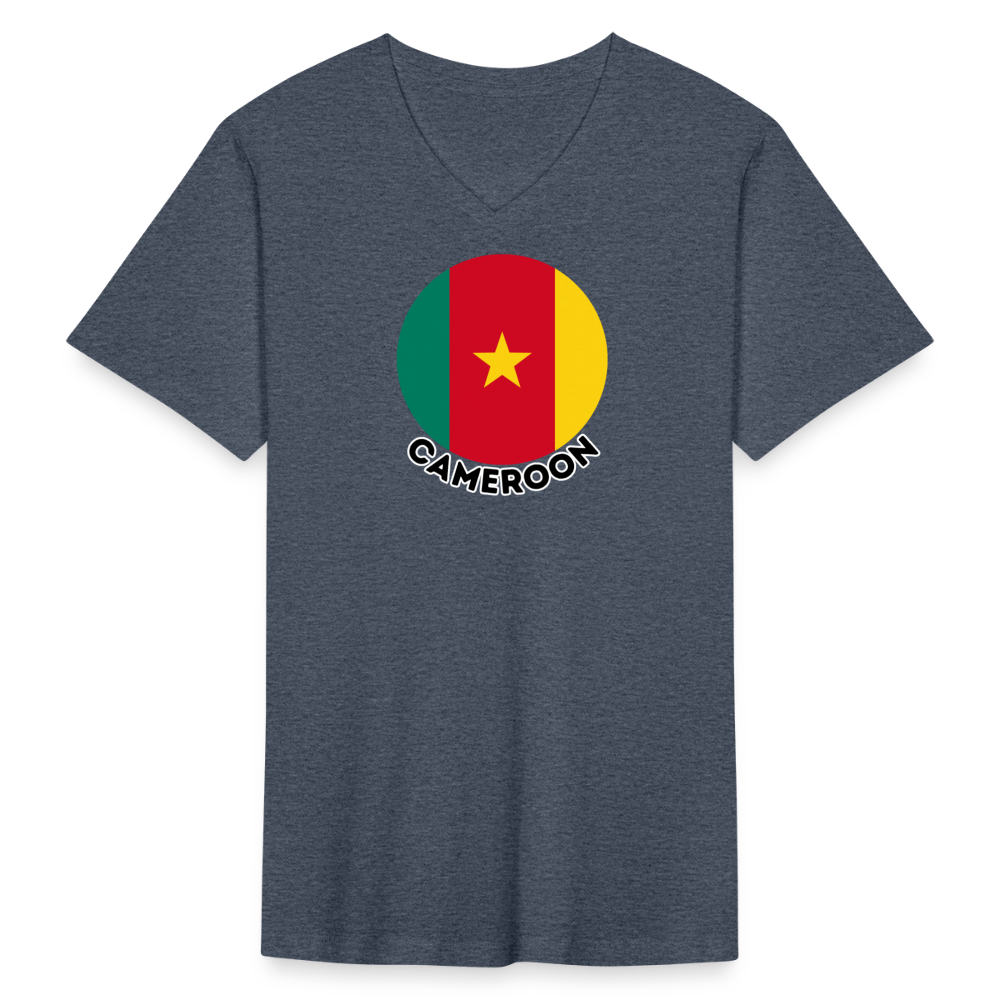 Men's Cameroon V-Neck T-Shirt - heather navy