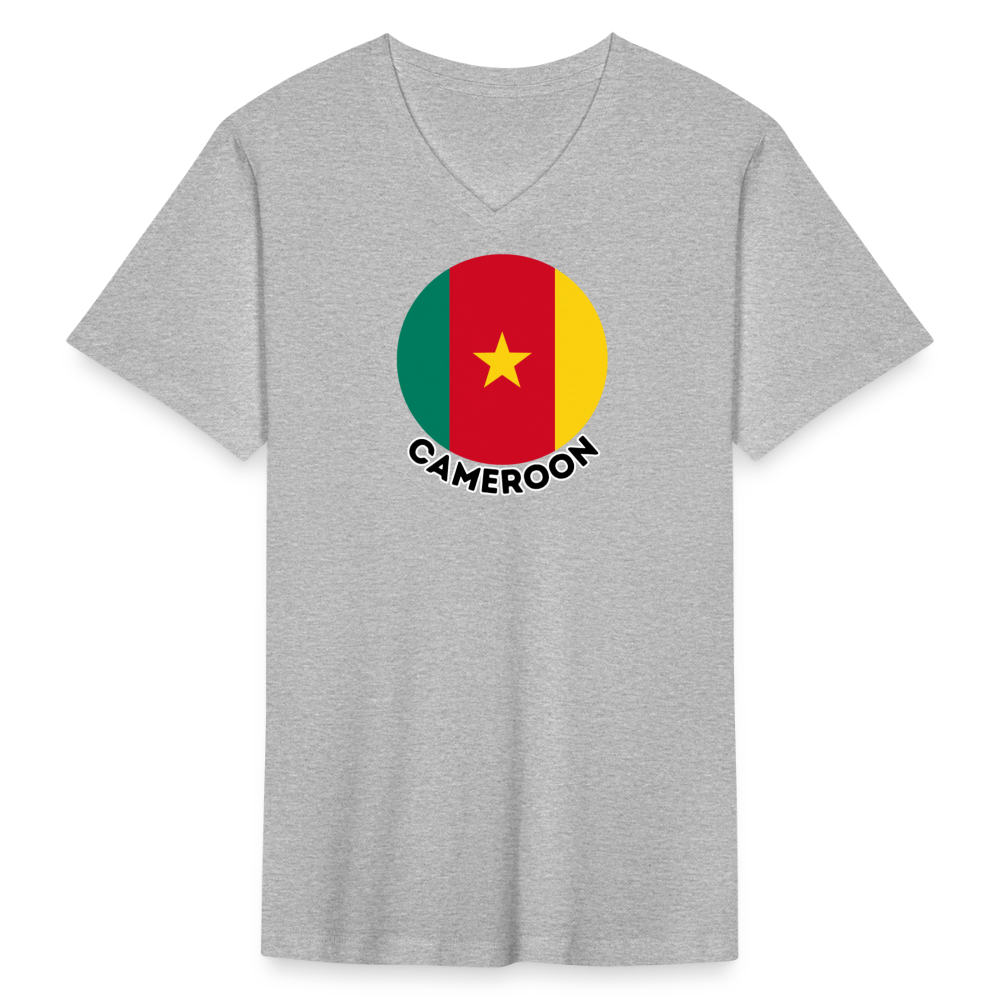 Men's Cameroon V-Neck T-Shirt - heather gray