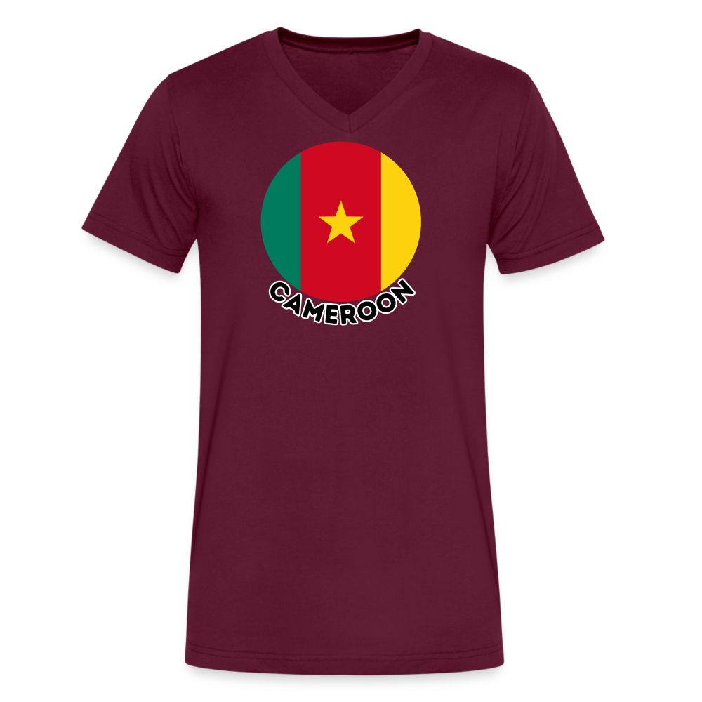 Men's Cameroon V-Neck T-Shirt - maroon