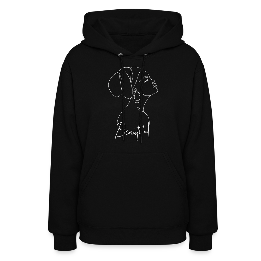 Women's "Beautiful" Hoodie - black