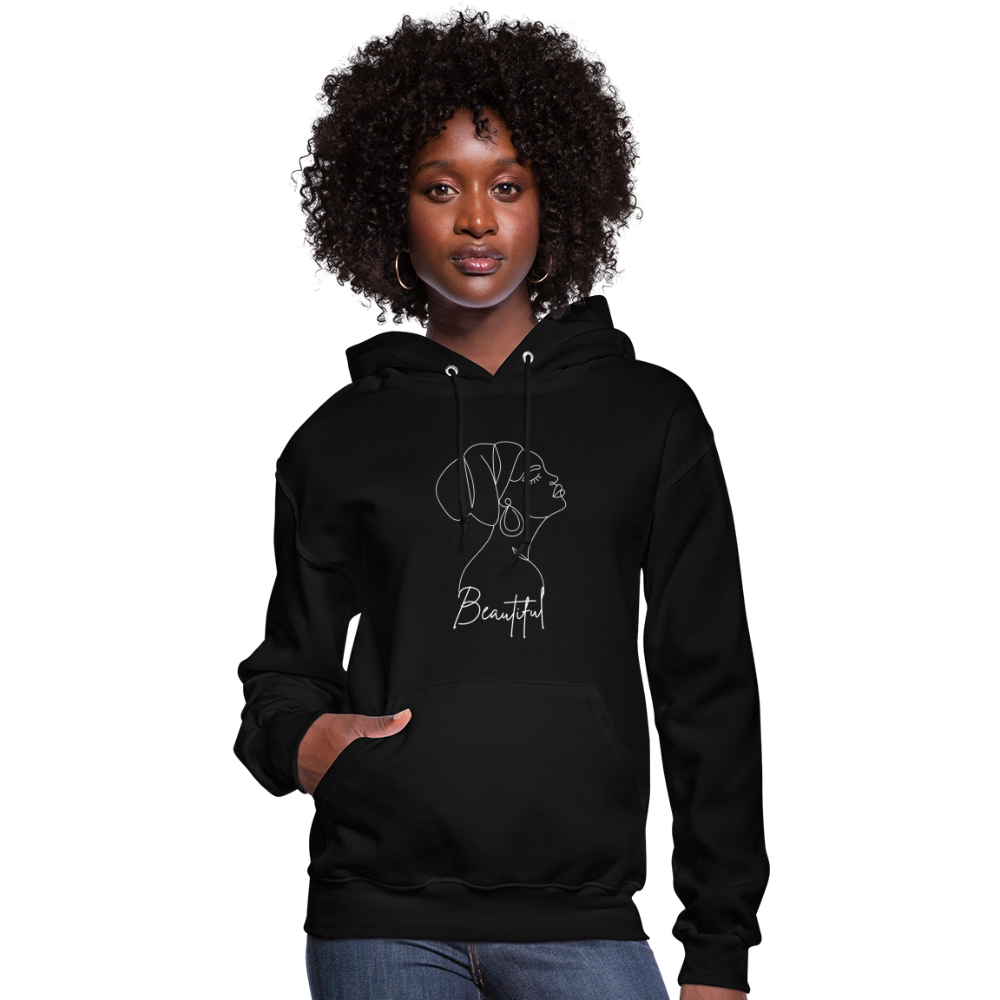 Women's "Beautiful" Hoodie - black