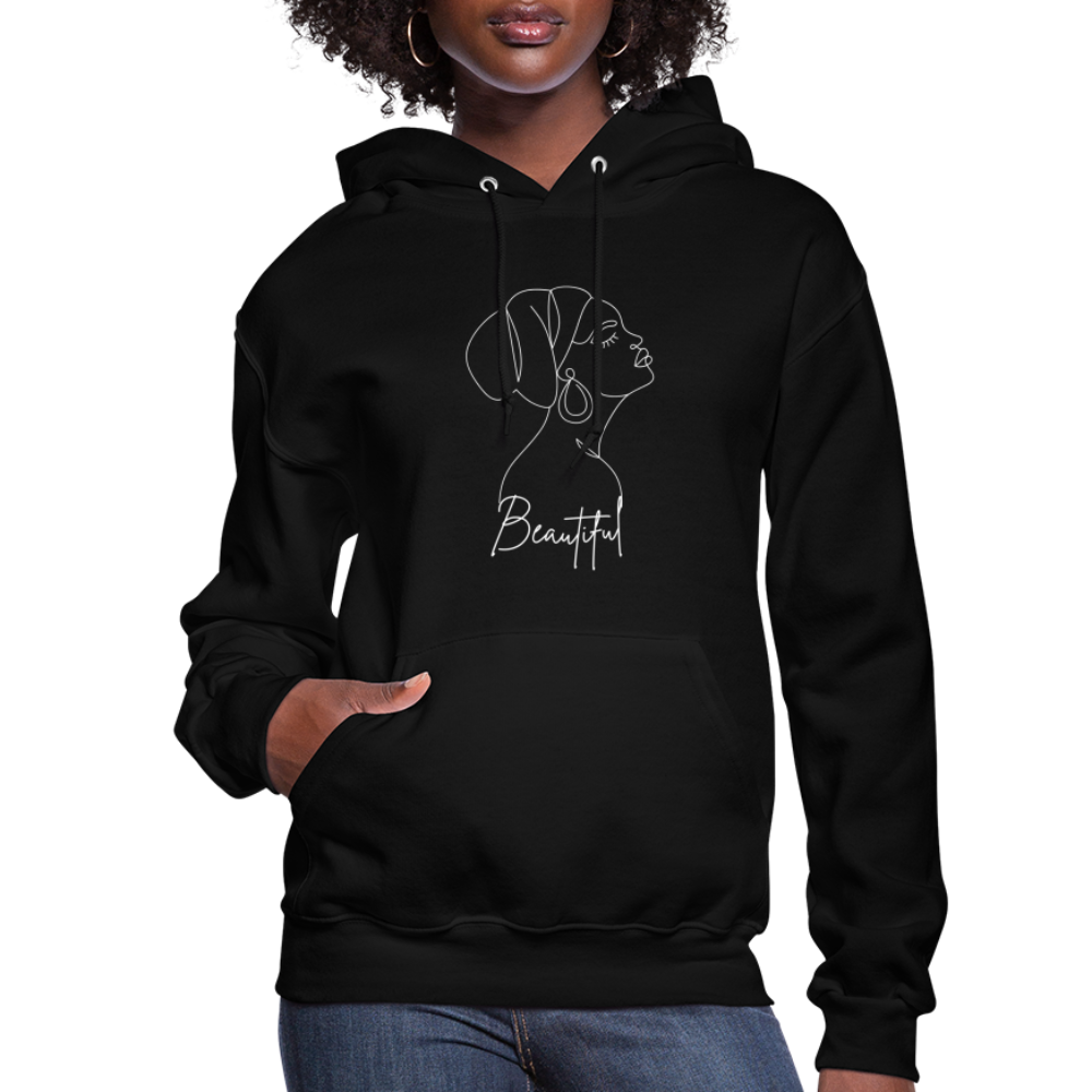 Women's "Beautiful" Hoodie - black