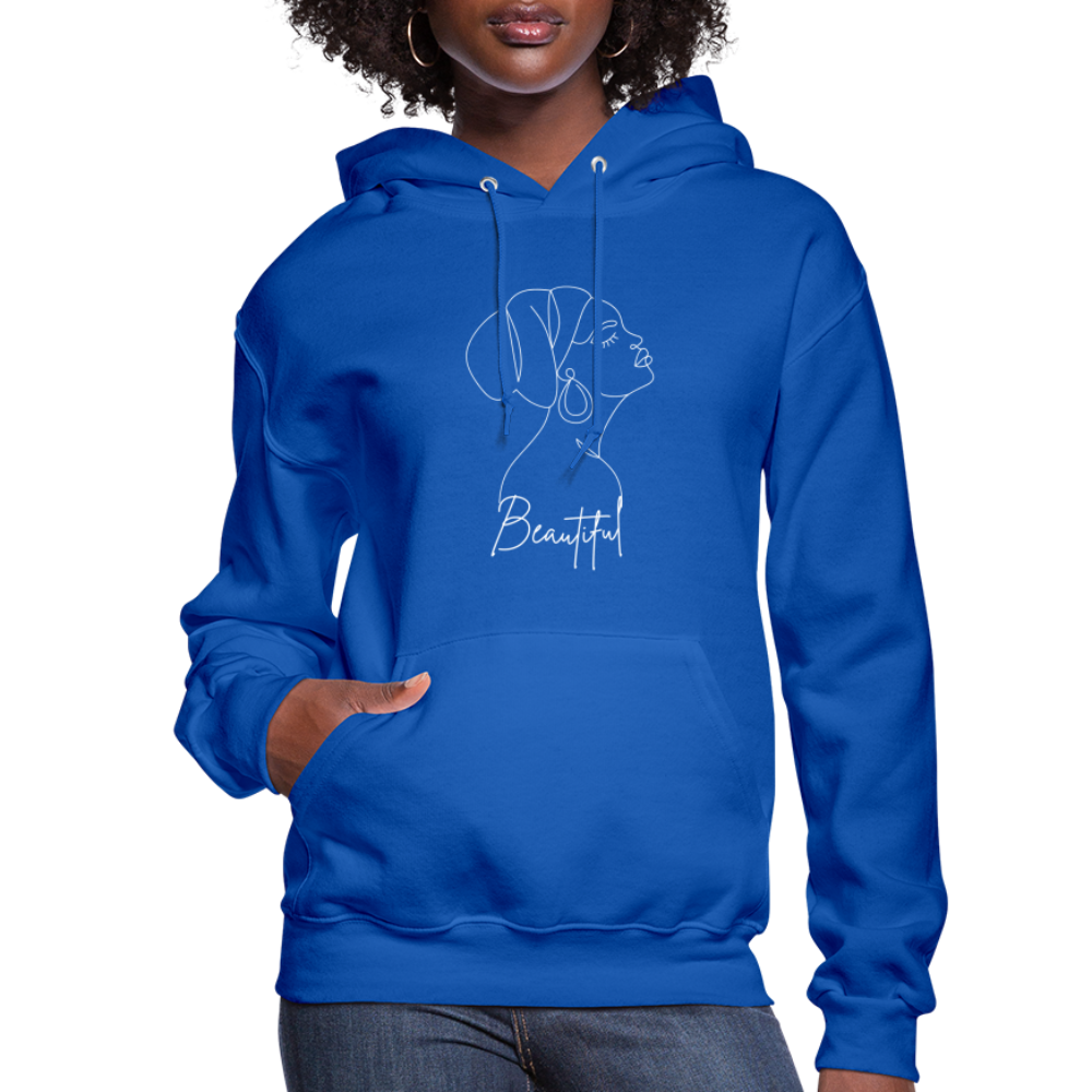 Women's "Beautiful" Hoodie - royal blue