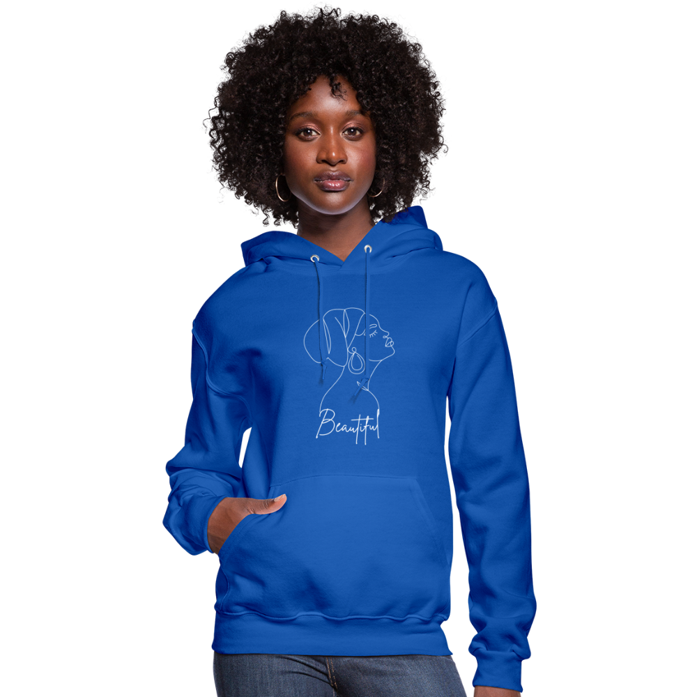 Women's "Beautiful" Hoodie - royal blue