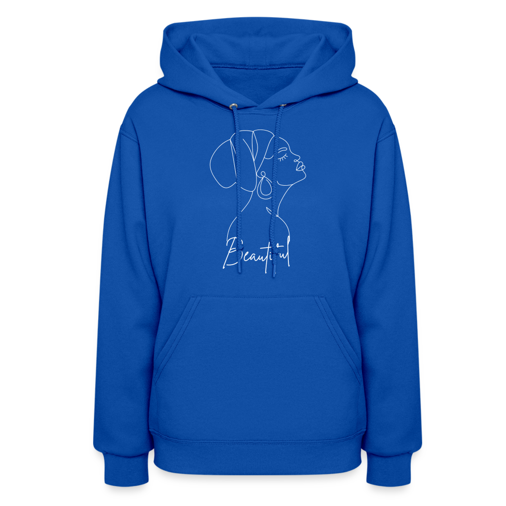 Women's "Beautiful" Hoodie - royal blue