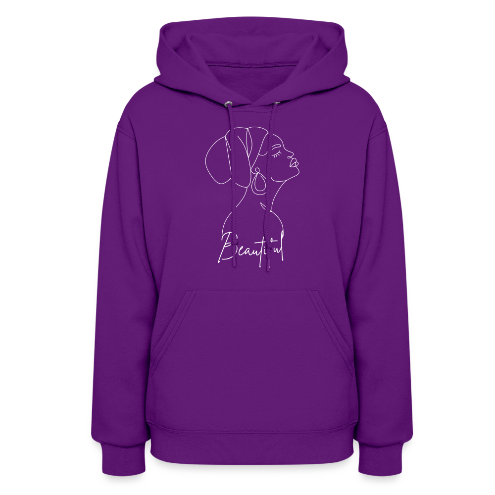 Women's "Beautiful" Hoodie - purple