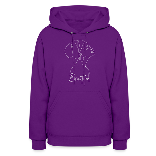 Women's "Beautiful" Hoodie - purple