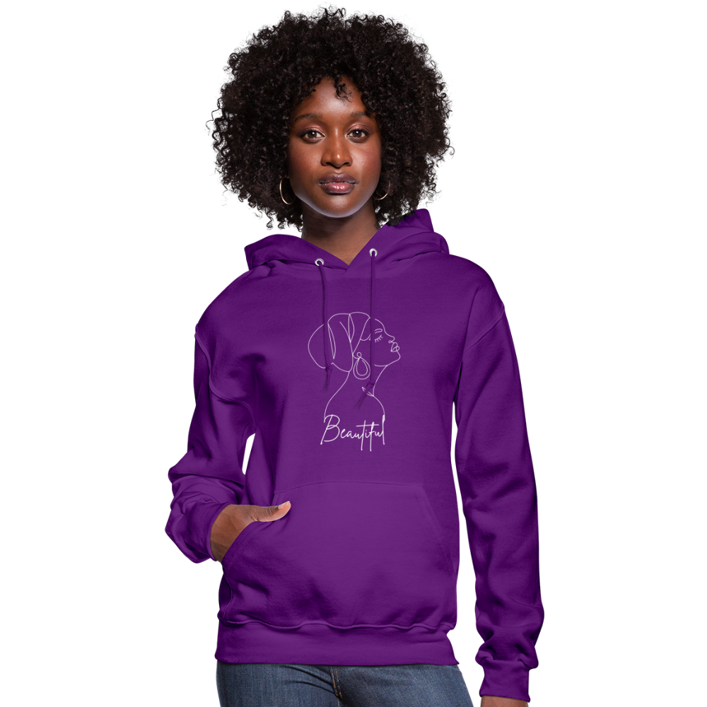 Women's "Beautiful" Hoodie - purple