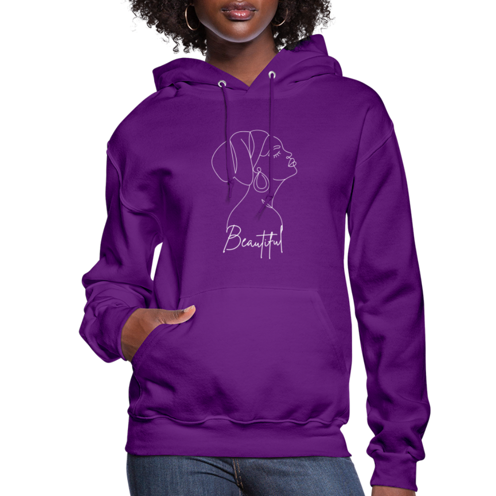 Women's "Beautiful" Hoodie - purple