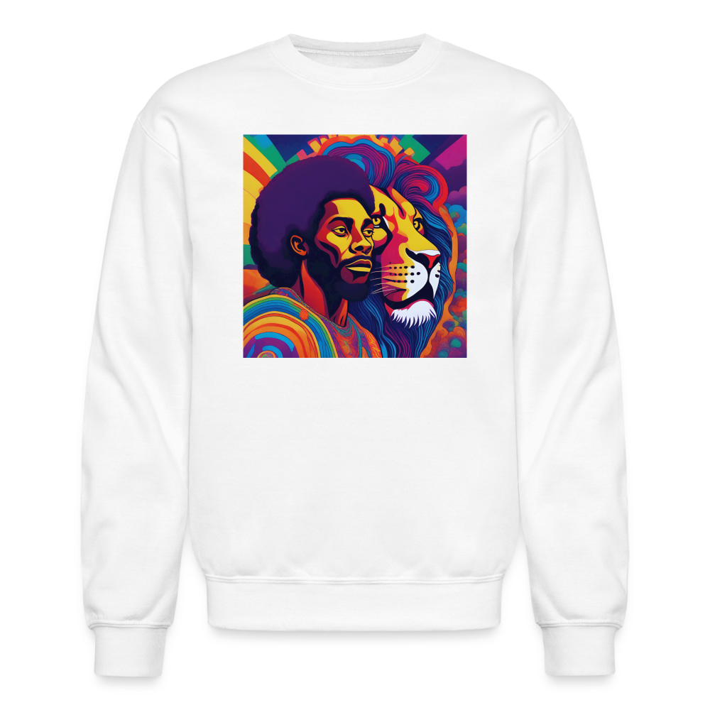 "Power" Crewneck Sweatshirt - white