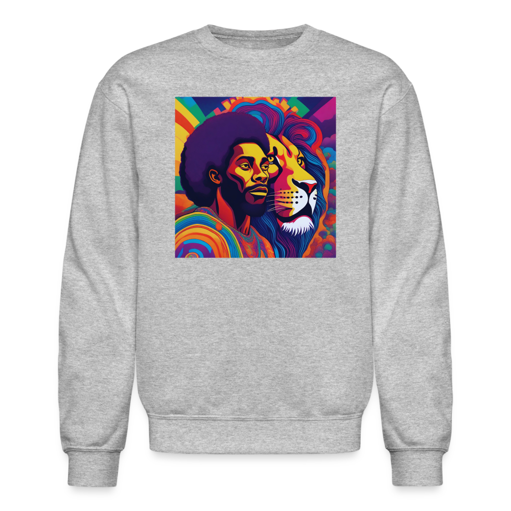 "Power" Crewneck Sweatshirt - heather gray