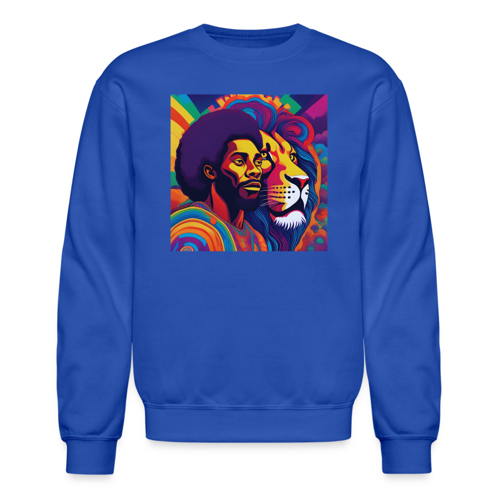 "Power" Crewneck Sweatshirt - royal blue