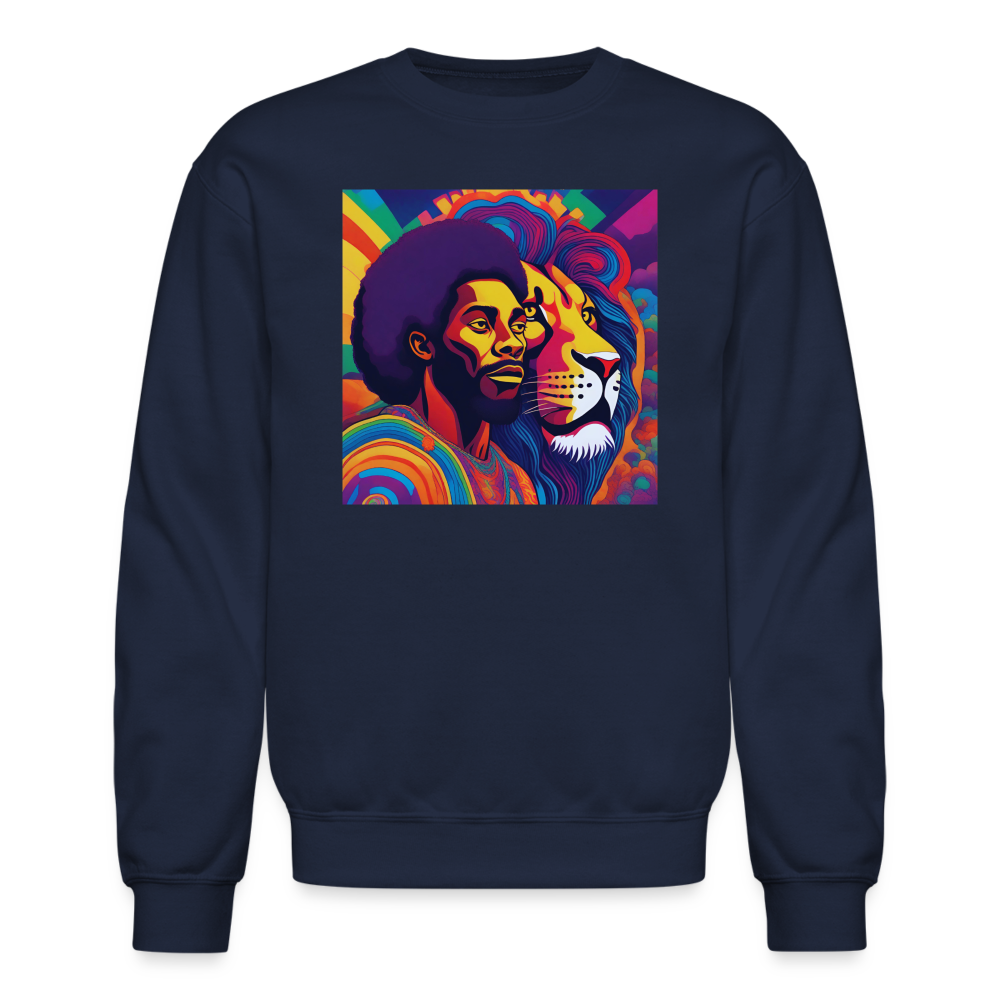 "Power" Crewneck Sweatshirt - navy