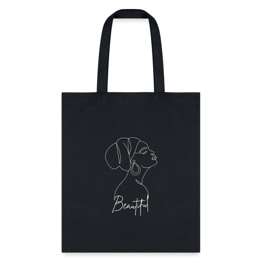 "Beautiful" Tote Bag - black