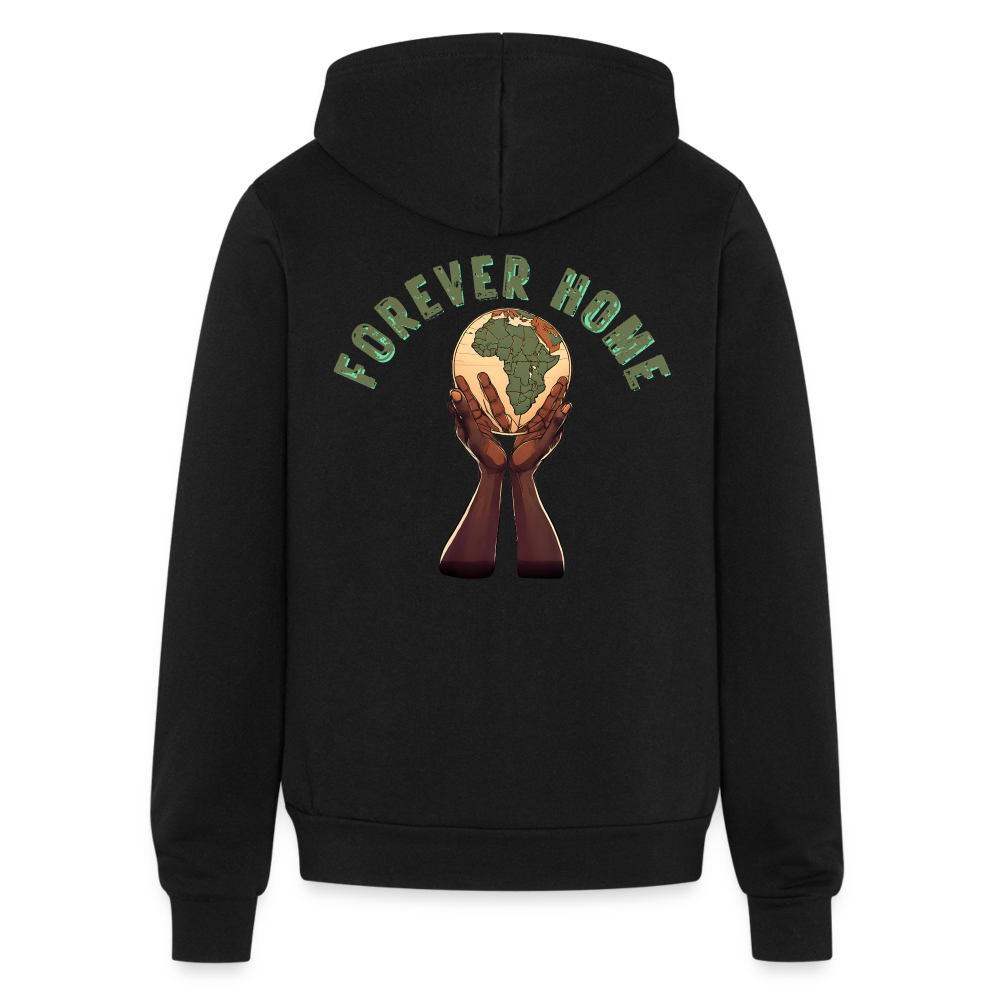 "Forever Home" Unisex Full Zip Hoodie - black