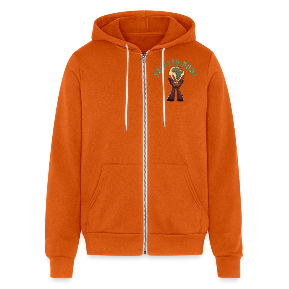 "Forever Home" Unisex Full Zip Hoodie - autumn