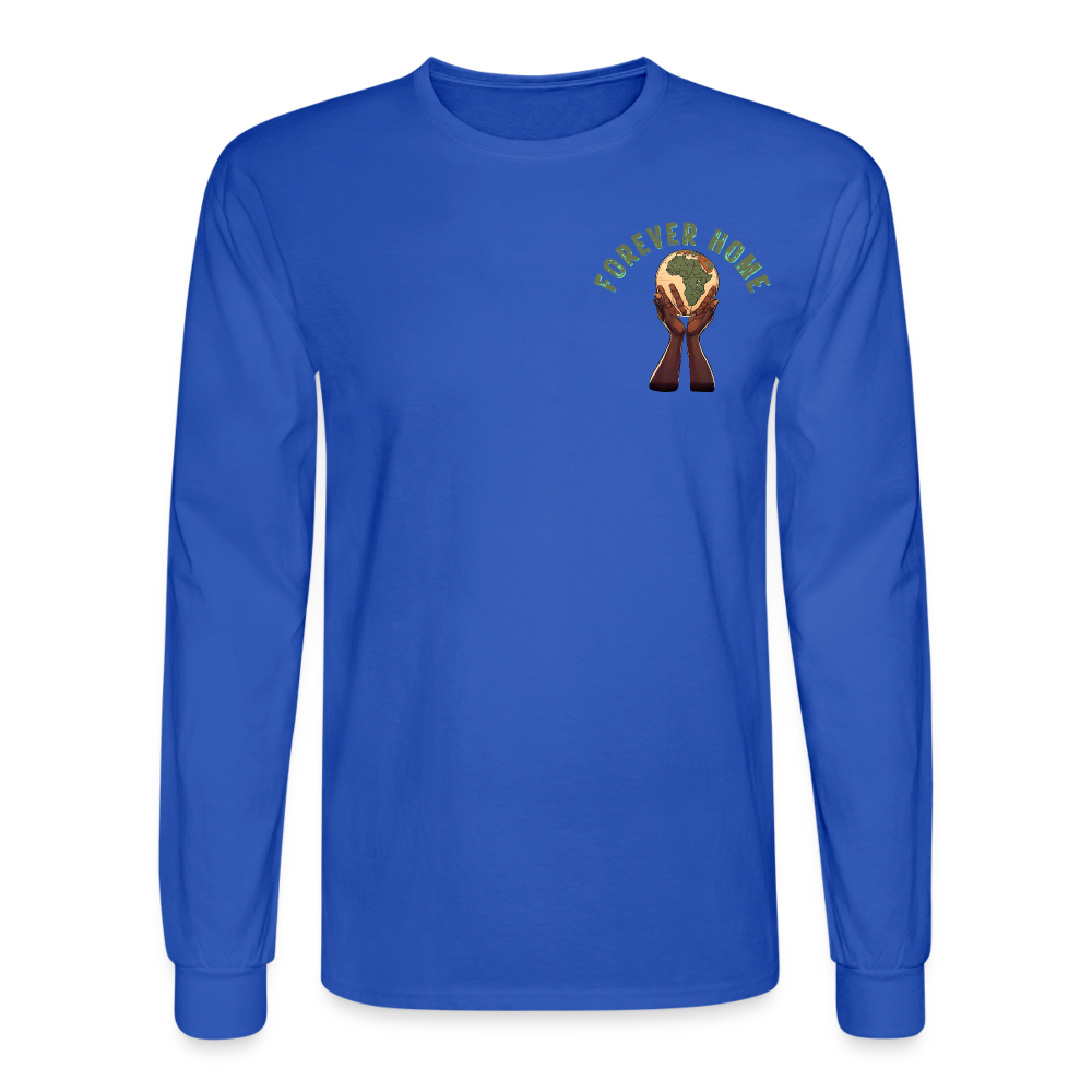 Men's "Forever Home" Long Sleeve T-Shirt - royal blue