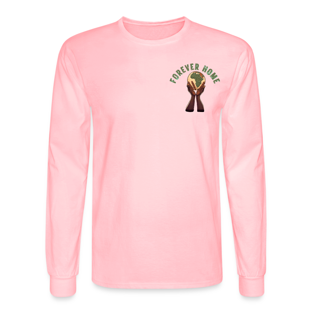 Men's "Forever Home" Long Sleeve T-Shirt - pink