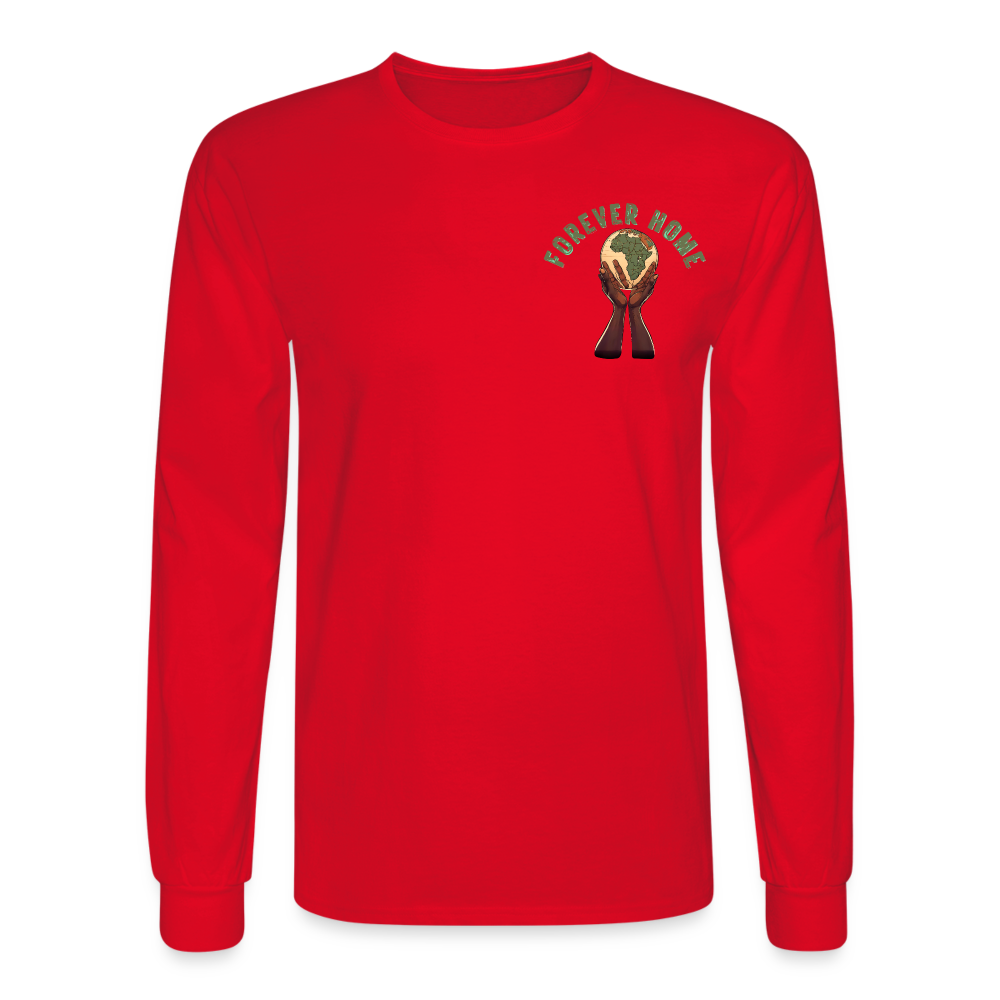 Men's "Forever Home" Long Sleeve T-Shirt - red