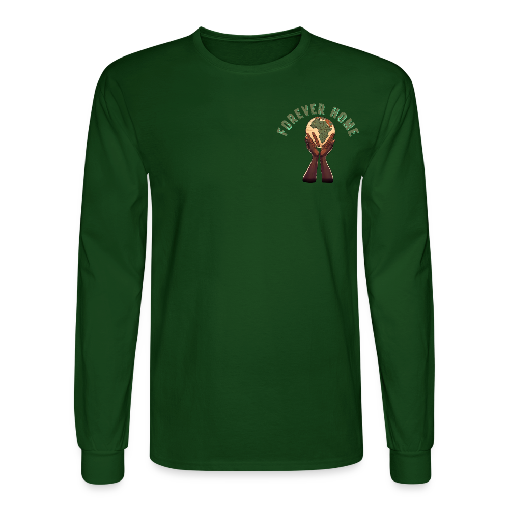 Men's "Forever Home" Long Sleeve T-Shirt - forest green