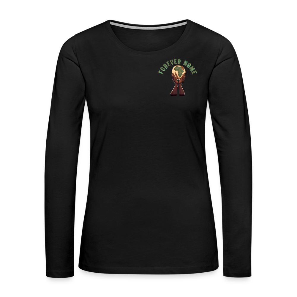 Women's "Forever Home" Premium Long Sleeve T-Shirt - black