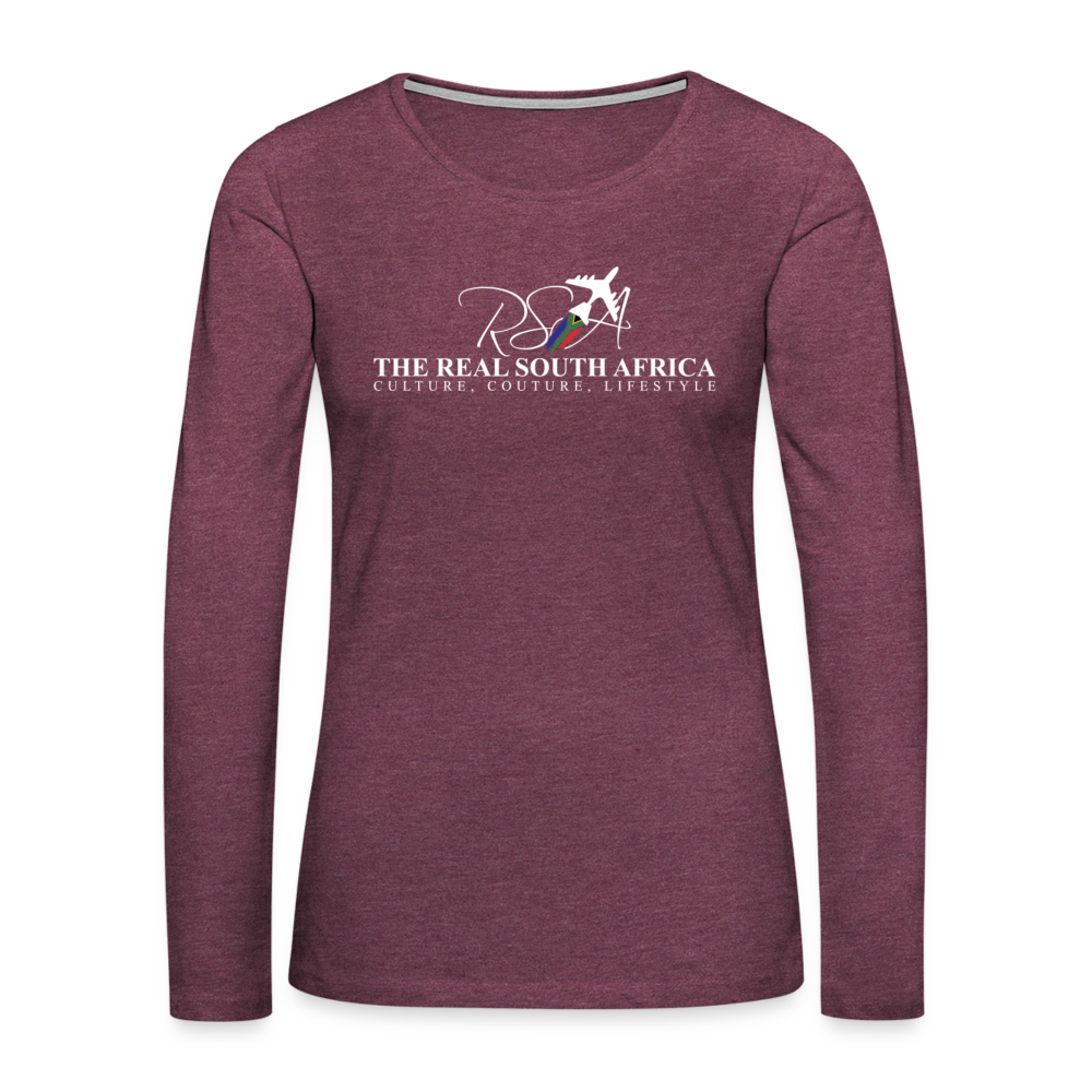 Women's TRSA Long Sleeve T-Shirt - heather burgundy