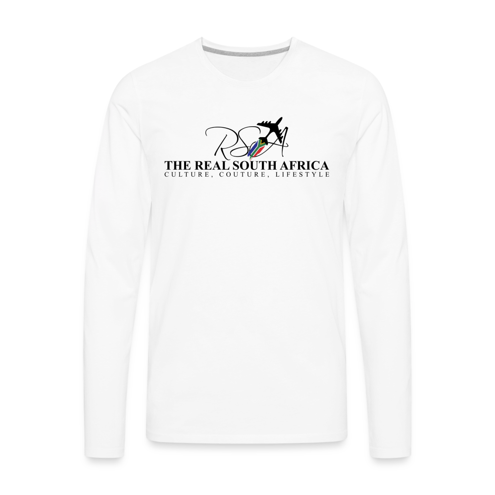 Men's Premium Long Sleeve T-Shirt - white