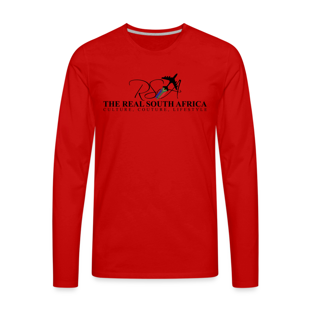 Men's Premium Long Sleeve T-Shirt - red