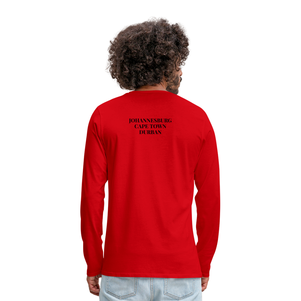 Men's Premium Long Sleeve T-Shirt - red