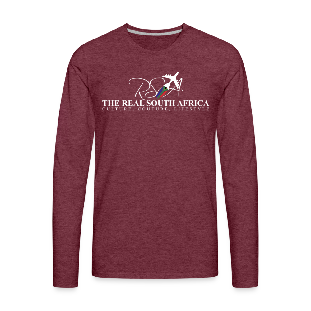 Men's TRSA Long Sleeve T-Shirt - heather burgundy