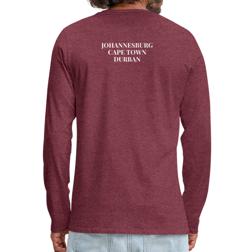 Men's TRSA Long Sleeve T-Shirt - heather burgundy